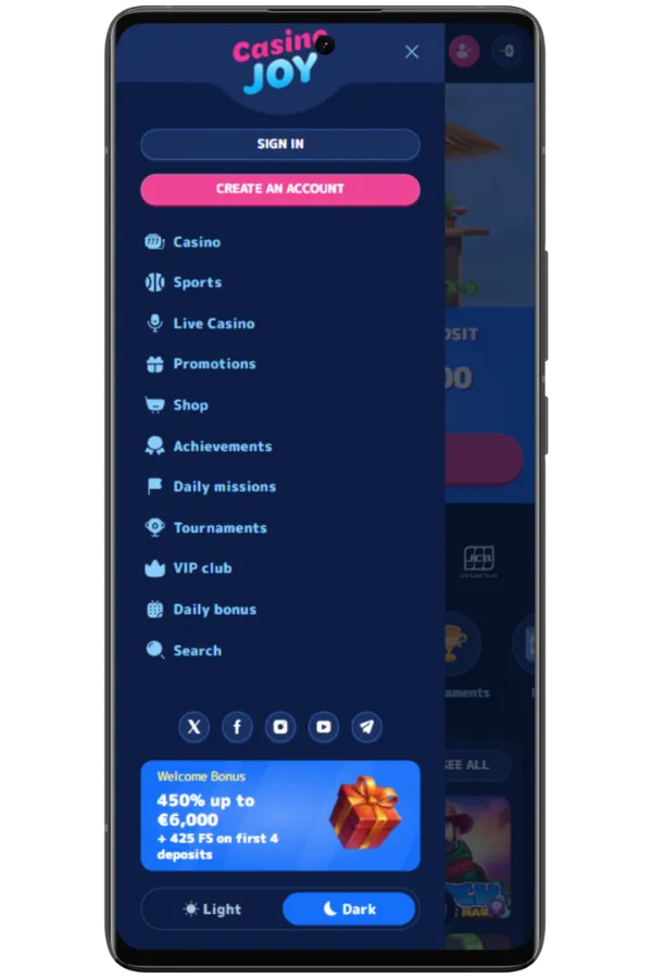 Add to Home Screen Casino Joy