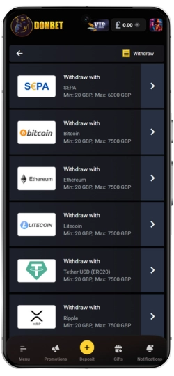 Select payment method